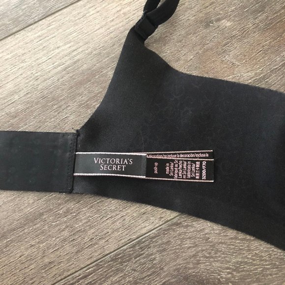 Victorias Secret VS Black Push Up Bra 32DD - Picture 7 of 12